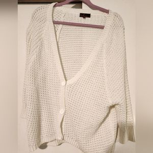 White Cardigan Sweater